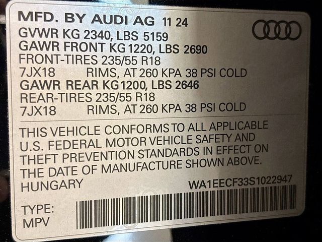 2025 Audi Q3 S line Premium Plus 45 TFSI quattro - 22925750 - 19