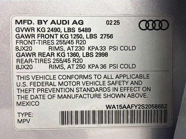 2025 Audi Q5 Sportback S line Premium Plus 45 TFSI quattro - 22977151 - 23