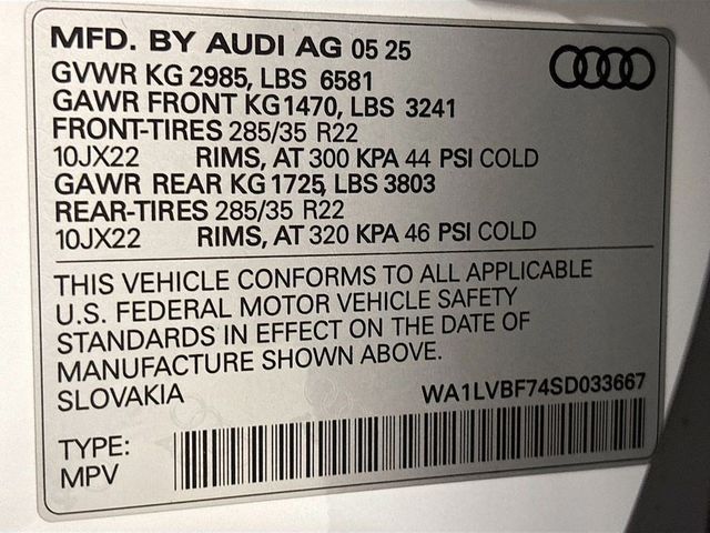 2025 Audi Q7 Premium Plus 55 TFSI quattro - 23006945 - 23
