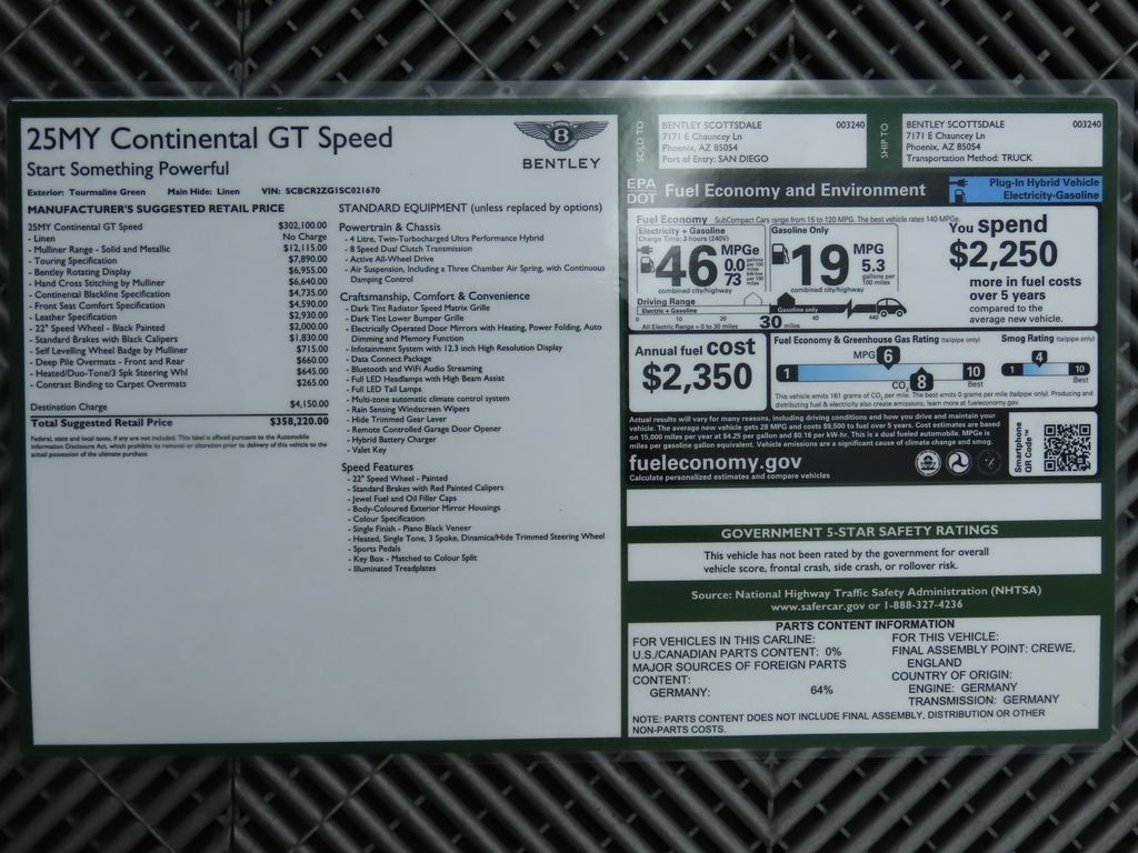 2025 Bentley Continental GT Speed photo 9