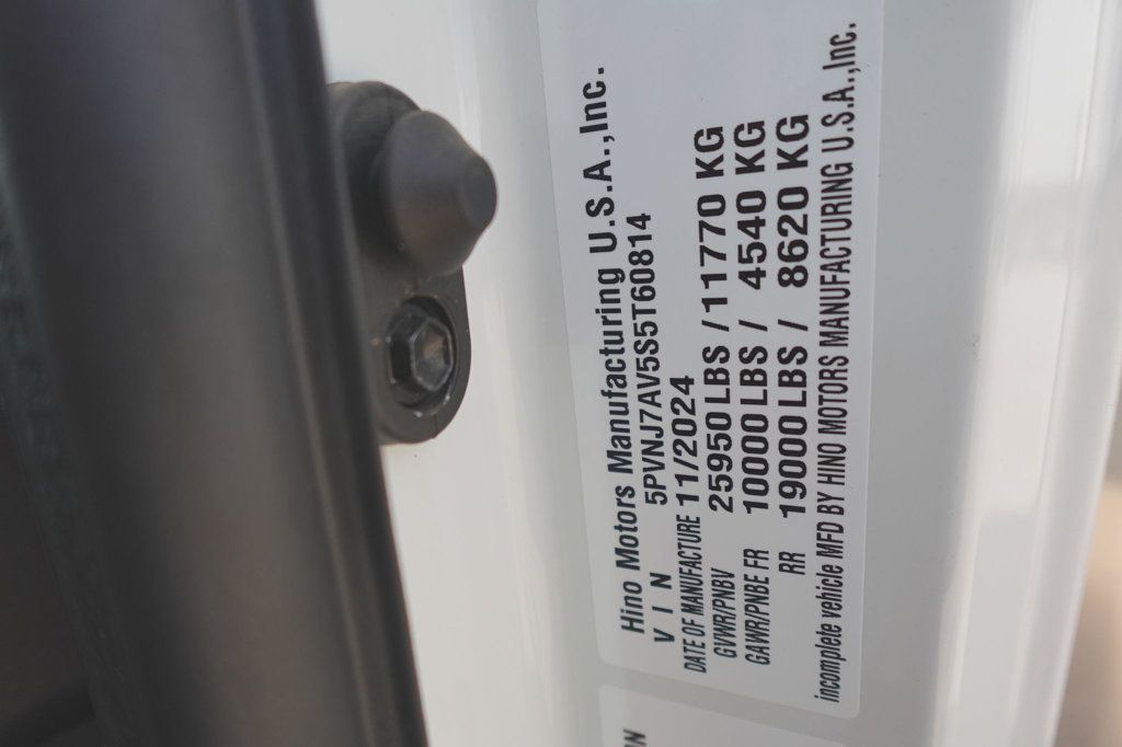 2025 HINO L6 (26ft Box w/ ICC Bumper) - 22699999 - 48