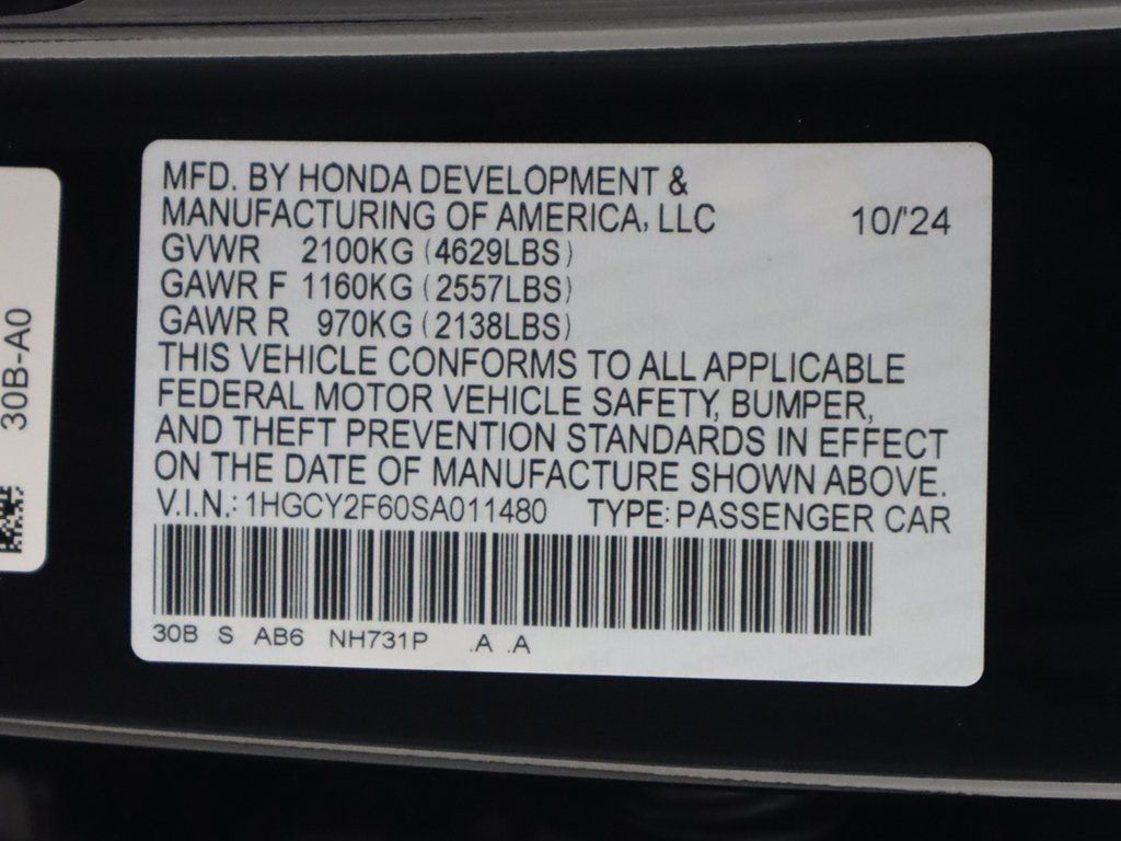 2025 Honda Accord Hybrid EX-L Hybrid Sedan - 22655131 - 53