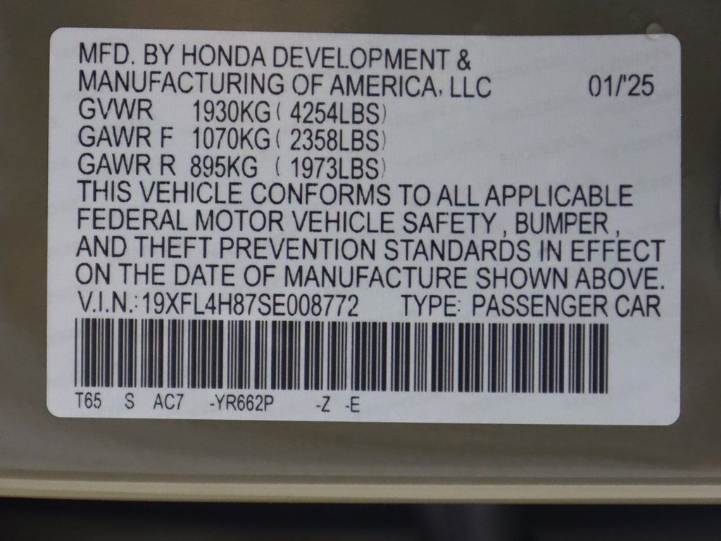 2025 Honda Civic Hatchback Hybrid Sport CVT - 22753021 - 47