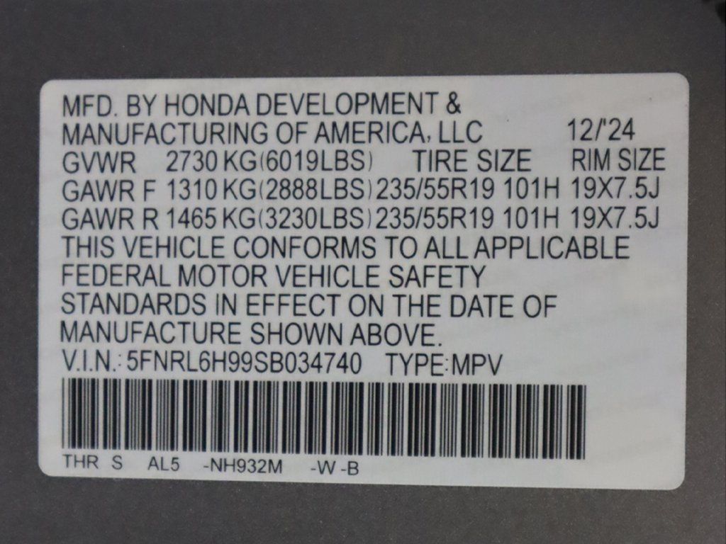 2025 Honda Odyssey Elite Automatic - 22707288 - 57