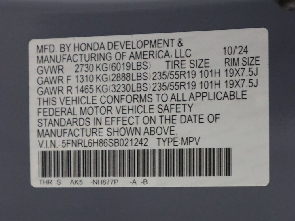 2025 Honda Odyssey Touring Automatic - 22642119 - 61