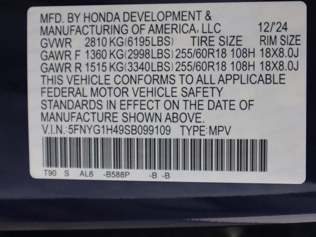 2025 Honda Pilot EX-L AWD - 22724136 - 57