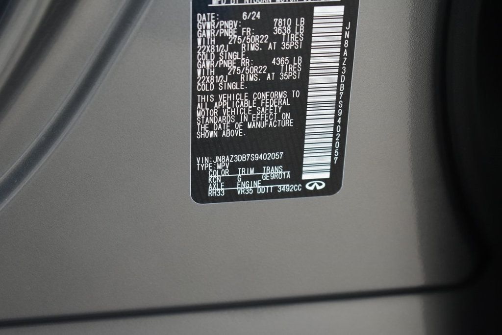 2025 Infiniti QX80 Sensory photo 39