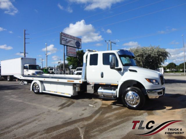 2025 International MV607 Extended Cab w/ 22ft Jerr-Dan Custom StepSide Classic Car Carrier - 21668675 - 0