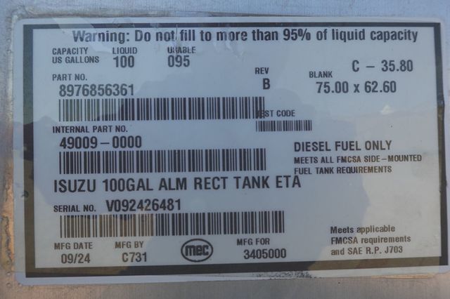 2025 Isuzu FVR (26ft Box w/ Lift Gate) - 22940989 - 48