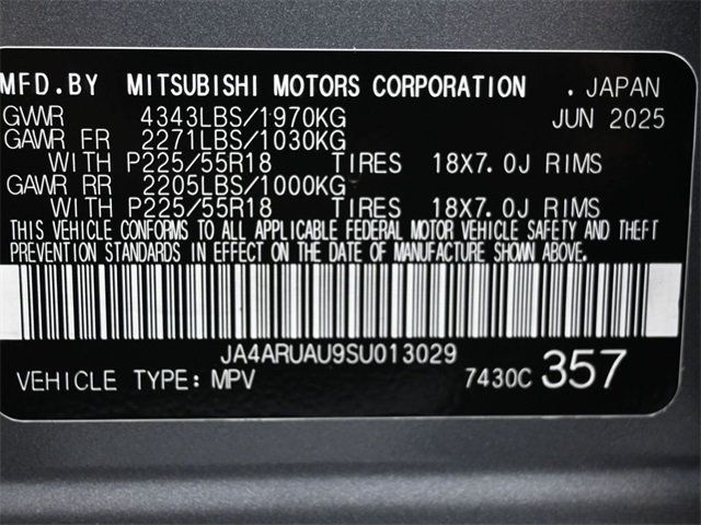 2025 Mitsubishi Outlander Sport LE 2.0 AWC - 22963527 - 3