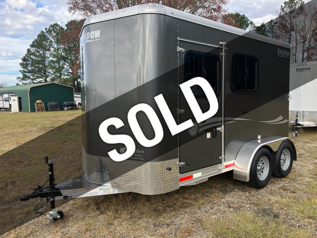 2025 Shadow 2 Horse Slant with Drop Feed Windows & Escape Door  - 22740555 - 0