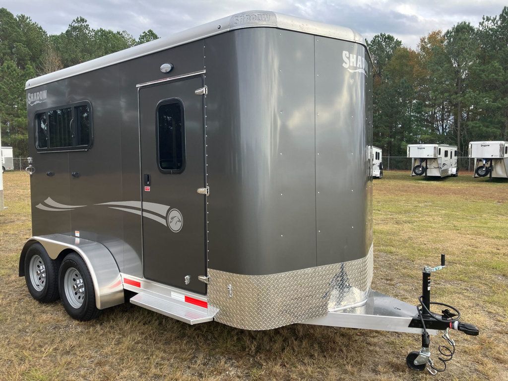 2025 Shadow 2 Horse Slant with Drop Feed Windows & Escape Door  - 22688321 - 0