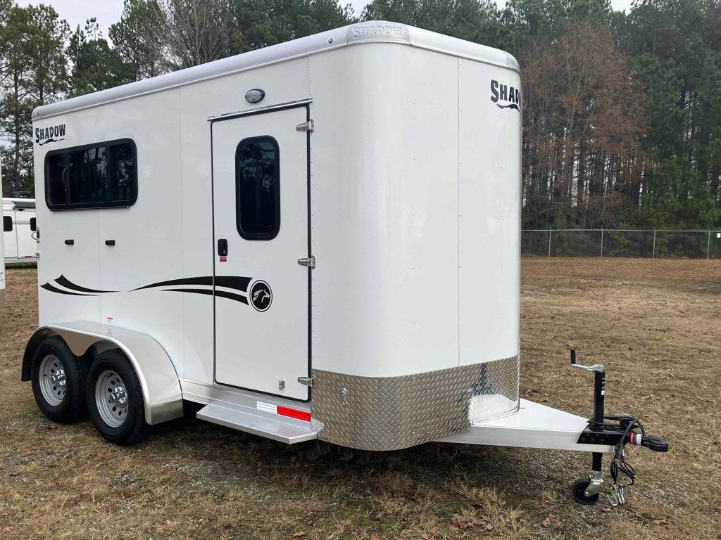 2025 Shadow 2 Horse Slant with Drop Feed Windows & Escape Door  - 22717372 - 0