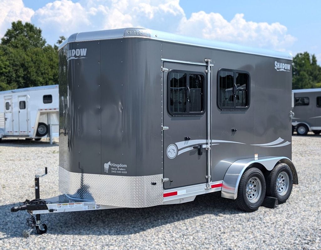 2025 Shadow 2 Horse Slant with Drop Feed Windows & Ramp  - 22544353 - 0