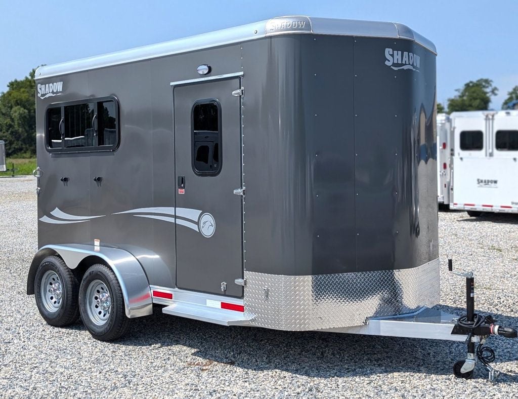 2025 Shadow 2 Horse Slant with Drop Feed Windows & Ramp  - 22544353 - 2