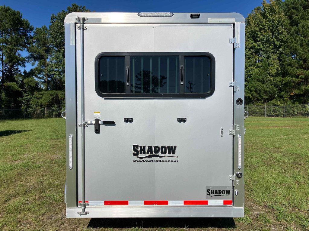 2025 Shadow 3 Horse Slant with Drop Feed Windows Goose Neck  - 22624890 - 4