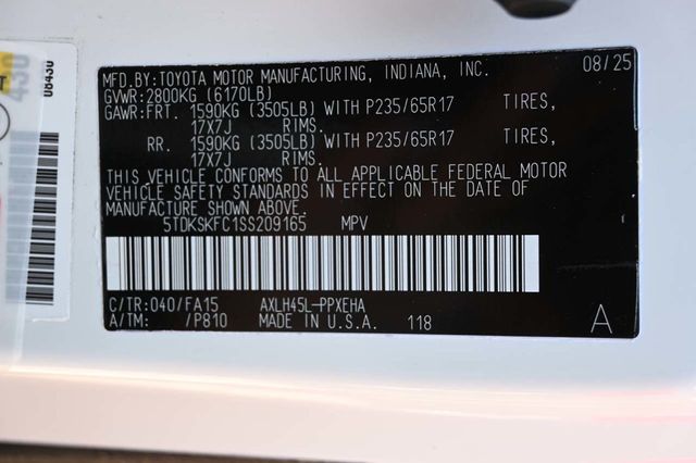 2025 Toyota Sienna LE AWD 8-Passenger - 22951136 - 33