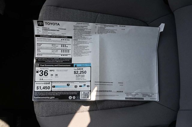 2025 Toyota Sienna LE FWD 8-Passenger - 22945229 - 36