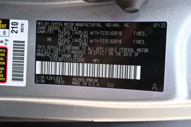 2025 Toyota Sienna Platinum AWD 7-Passenger - 22945230 - 32