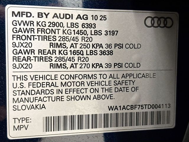 2026 Audi Q7 45 Premium - 23074262 - 25