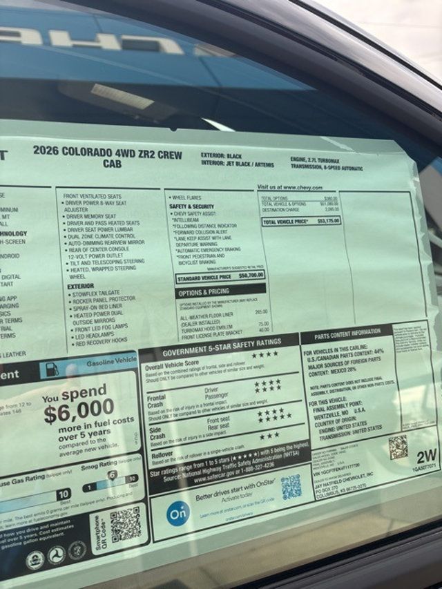 2026 Chevrolet Colorado 4WD Crew Cab ZR2 - 22966459 - 23