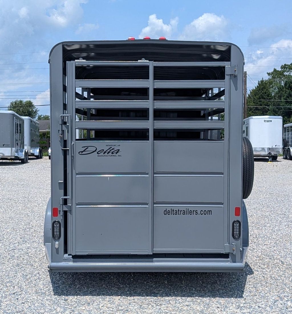 2026 Delta 16' Stock Trailer with 8' Cut Gate  - 23057334 - 2