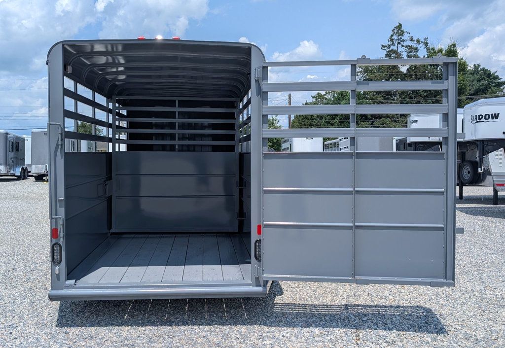 2026 Delta 16' Stock Trailer with 8' Cut Gate  - 23057334 - 4