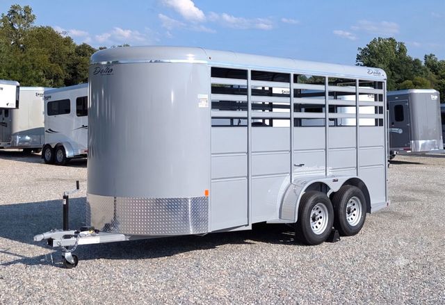 2026 Delta 16' Stock Trailer with 8' Cut Gate  - 23057349 - 1