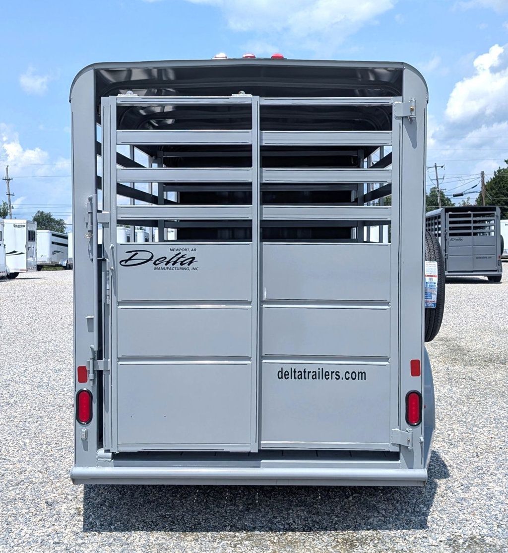 2026 Delta 16' Stock Trailer with 8' Cut Gate  - 23057349 - 2