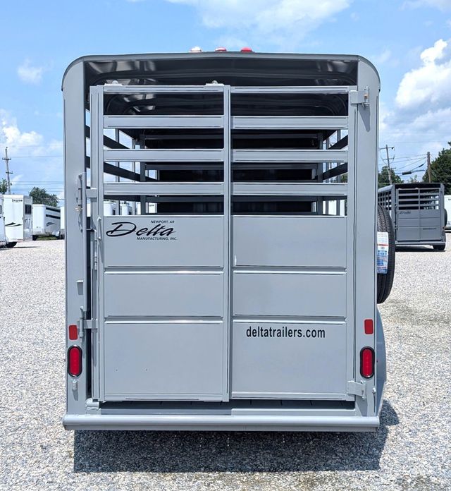 2026 Delta 16' Stock Trailer with 8' Cut Gate  - 23057349 - 2