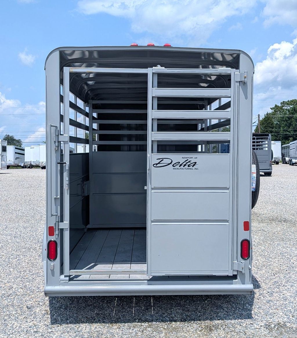 2026 Delta 16' Stock Trailer with 8' Cut Gate  - 23057349 - 3