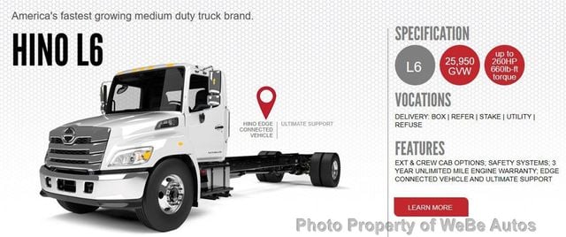 2026 HINO HINO L6 Cab Chassis - 22977633 - 1