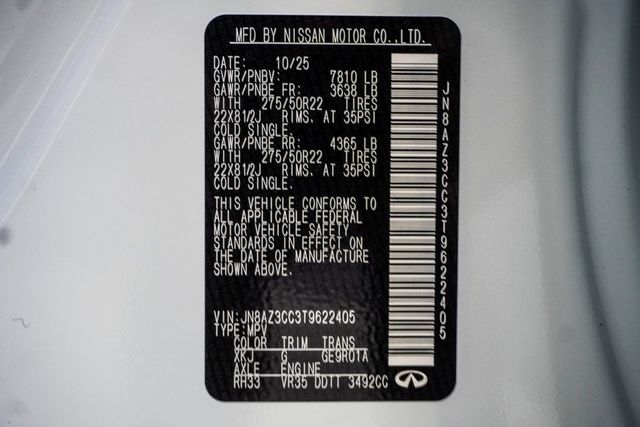 2026 INFINITI QX80 AUTOGRAPH AWD - 22949305 - 36