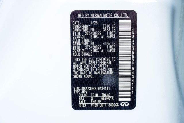 2026 INFINITI QX80 SPORT AWD - 22987608 - 44