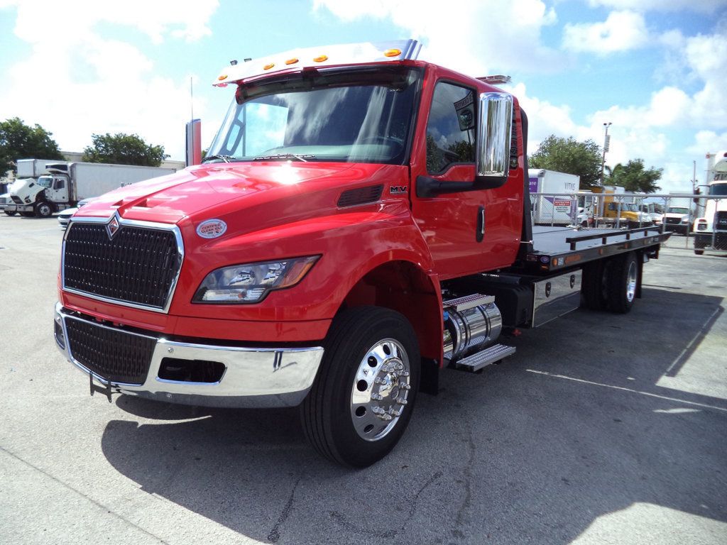 2026 International MV607 Extended Cab w/ 22' JerrDan Car Carrier 6 Ton Low Pro Wide Rollback - 22872055 - 1