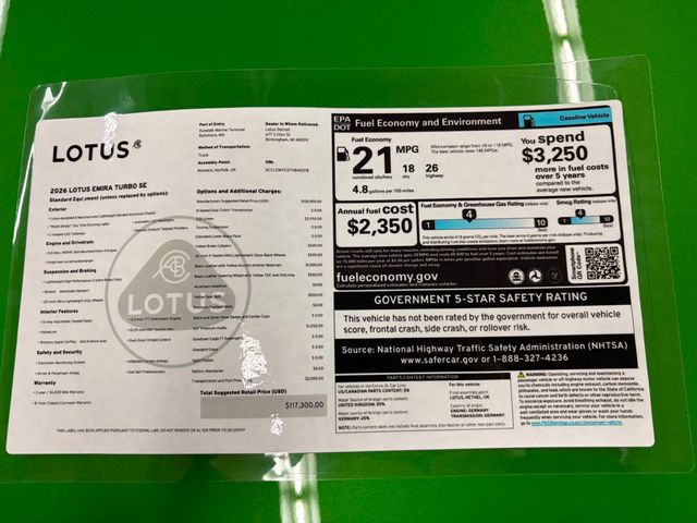 2026 Lotus Emira Turbo SE Coupe - 22934335 - 40
