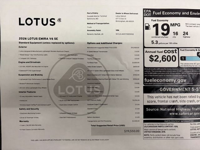 2026 Lotus Emira V6 SE Coupe - 22968698 - 31
