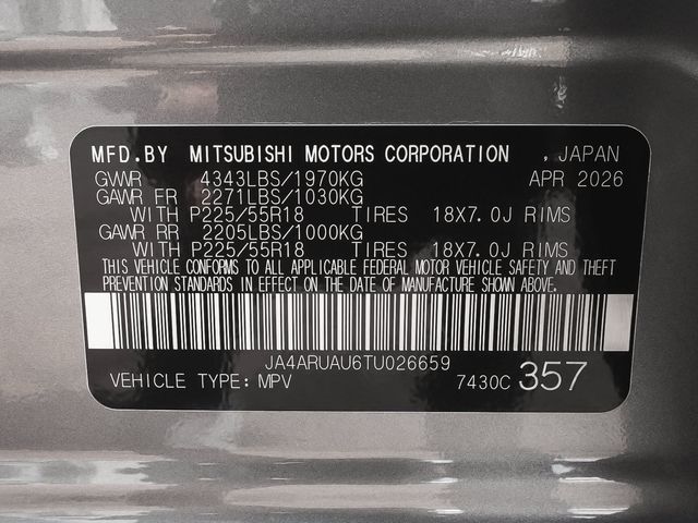2026 Mitsubishi Outlander Sport 2.0 ES - 23076824 - 15