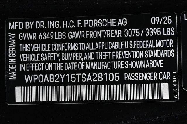 2026 Porsche Taycan 4S Black Edition AWD - 22945000 - 26