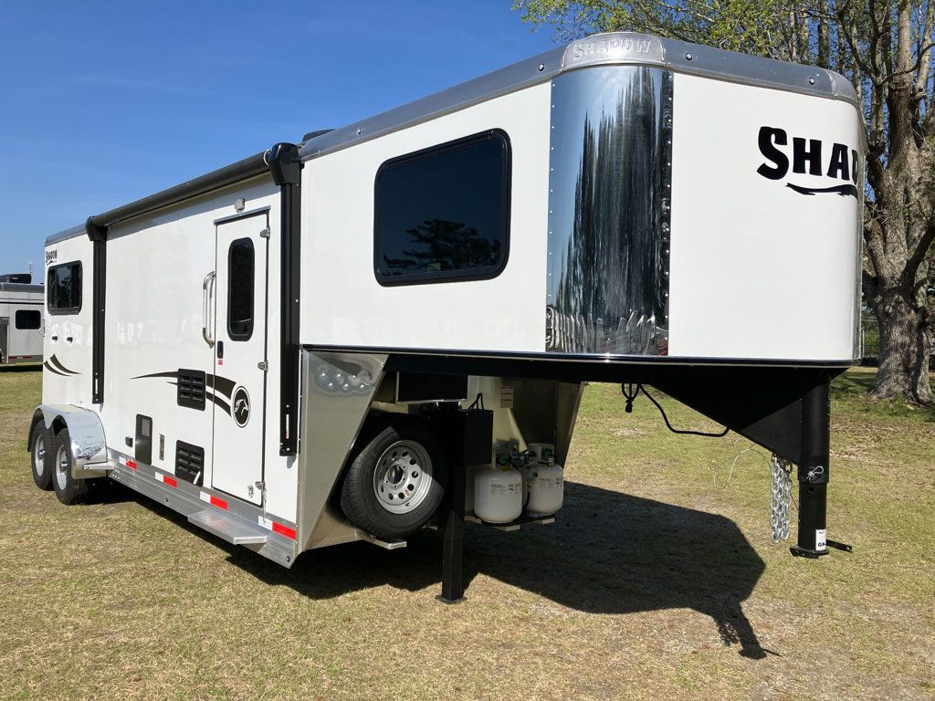 2026 Shadow 2 Horse Slant 9' Living Quarters with Slide  - 23006865 - 0