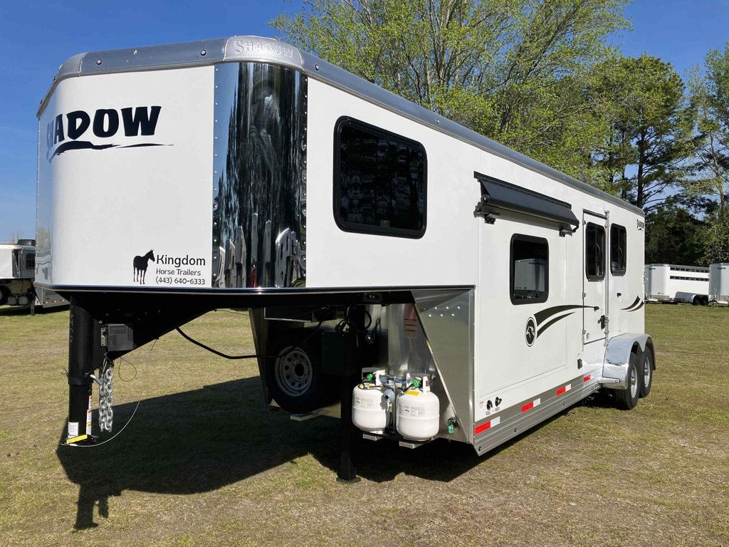 2026 Shadow 2 Horse Slant 9' Living Quarters with Slide  - 23006865 - 1