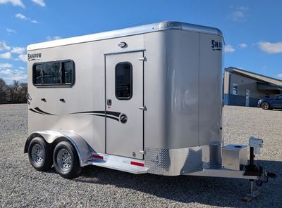 2026 Shadow 2 Horse Slant with Drop Feed Windows & Escape Door