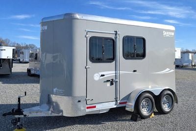 2026 Shadow 2 Horse Slant with Drop Feed Windows & Escape Door