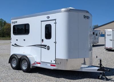 2026 Shadow 2 Horse Slant with Drop Feed Windows & Escape Door