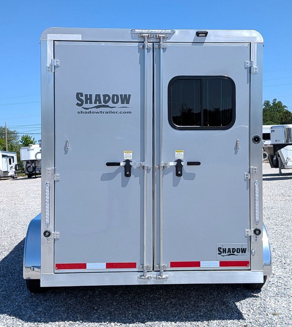 2026 Shadow 3 Horse Slant with Drop Feed Windows Goose Neck  - 22847848 - 4