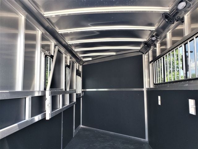 2026 Shadow 3 Horse Slant with Drop Feed Windows Goose Neck  - 22953924 - 8