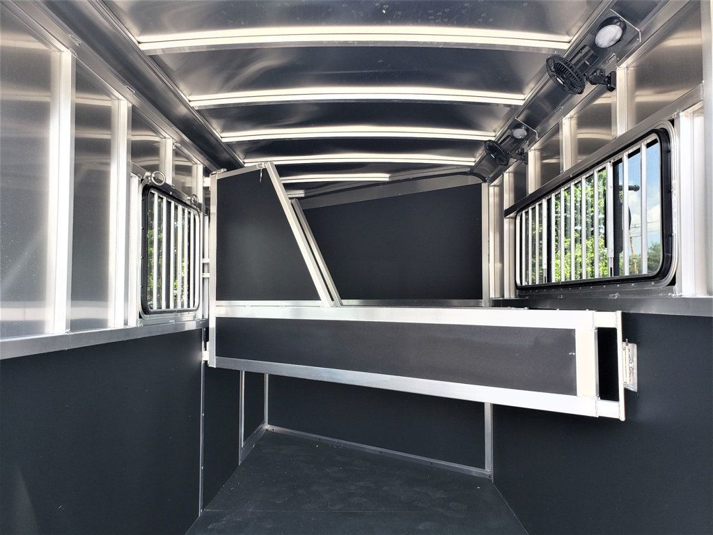 2026 Shadow 3 Horse Slant with Drop Feed Windows Goose Neck  - 23015356 - 6