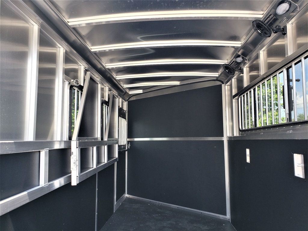 2026 Shadow 3 Horse Slant with Drop Feed Windows Goose Neck  - 23015356 - 8