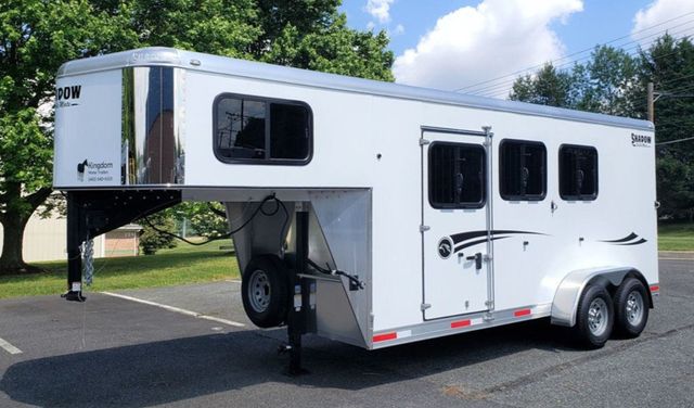 2026 Shadow 3 Horse Slant with Drop Feed Windows Goose Neck  - 22957620 - 0