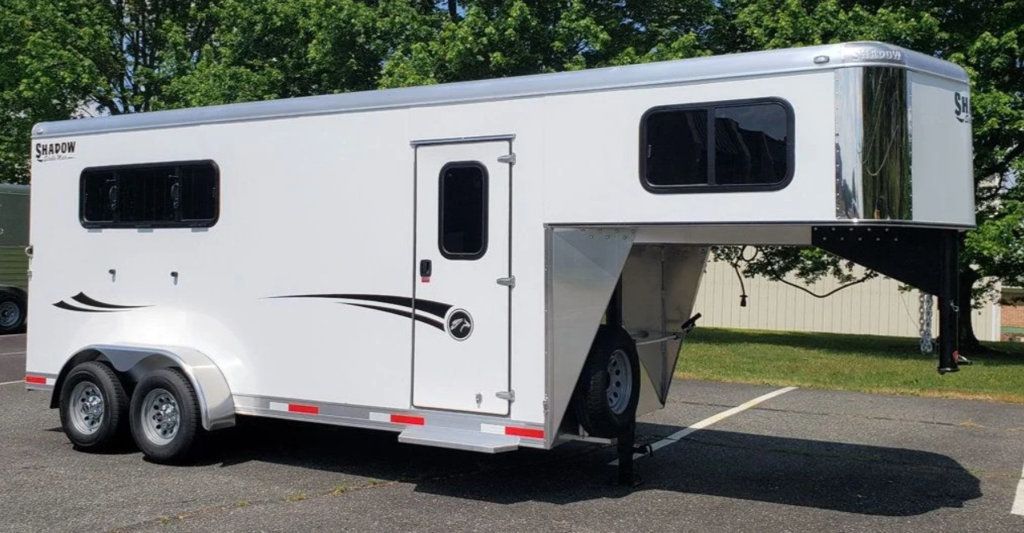 2026 Shadow 3 Horse Slant with Drop Feed Windows Goose Neck  - 22957620 - 1